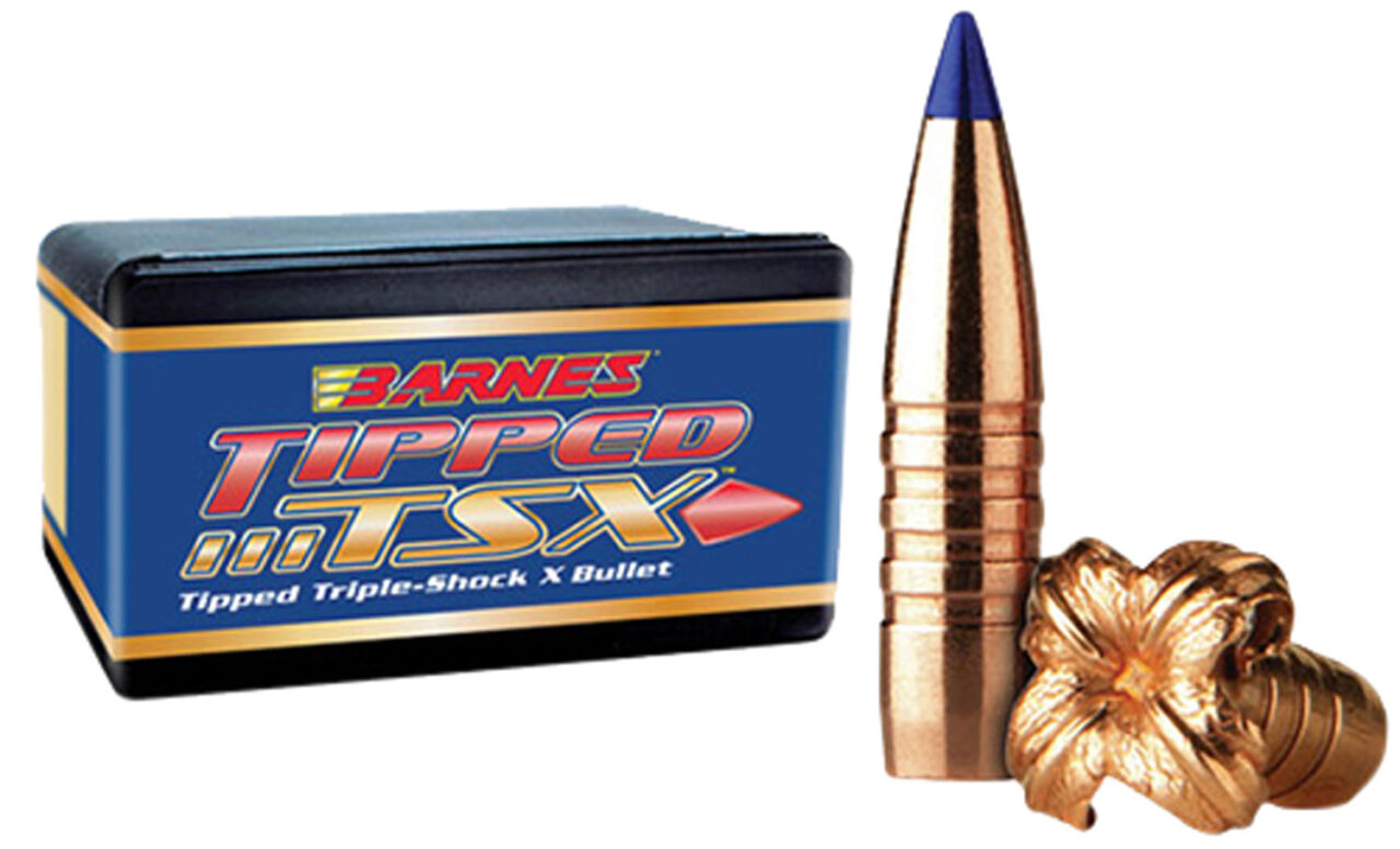 Barnes Bullets 30434 Tipped TSX 338 Lapua Mag .338 265 gr LRX Boat-Tail 50 Per Box