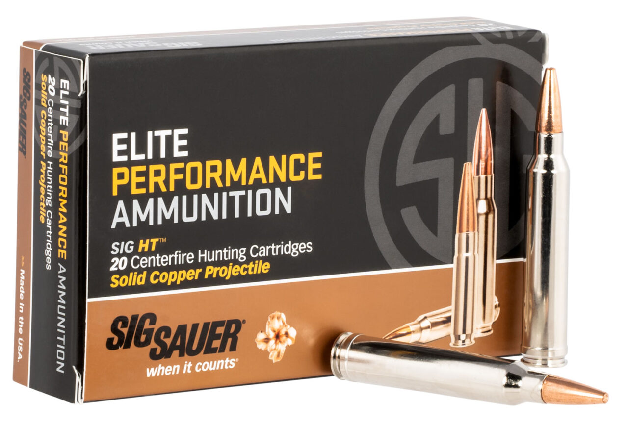 Sig Sauer E3WMH120 Elite Copper Hunting 300 Win Mag 165 gr 3110 fps Copper Solid 20 Bx/10 Cs - Image 2
