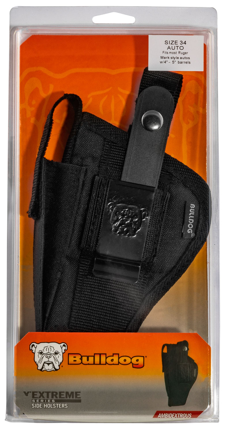 Bulldog FSN34 Extreme OWB Black Nylon Belt Loop/Clip Fits Ruger Mark-Style Auto Fits 4-5" Barrel Ambidextrous - Image 3