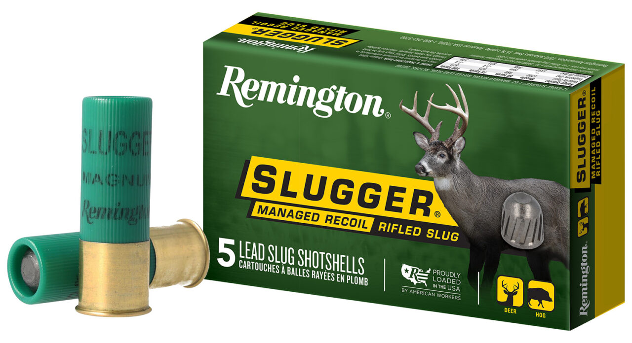 Remington Ammunition 20290 Slugger Managed-Recoil 12 Gauge 2.75" 1 oz Riflesd Slug Shot 5 Per Box/ 20 Cs