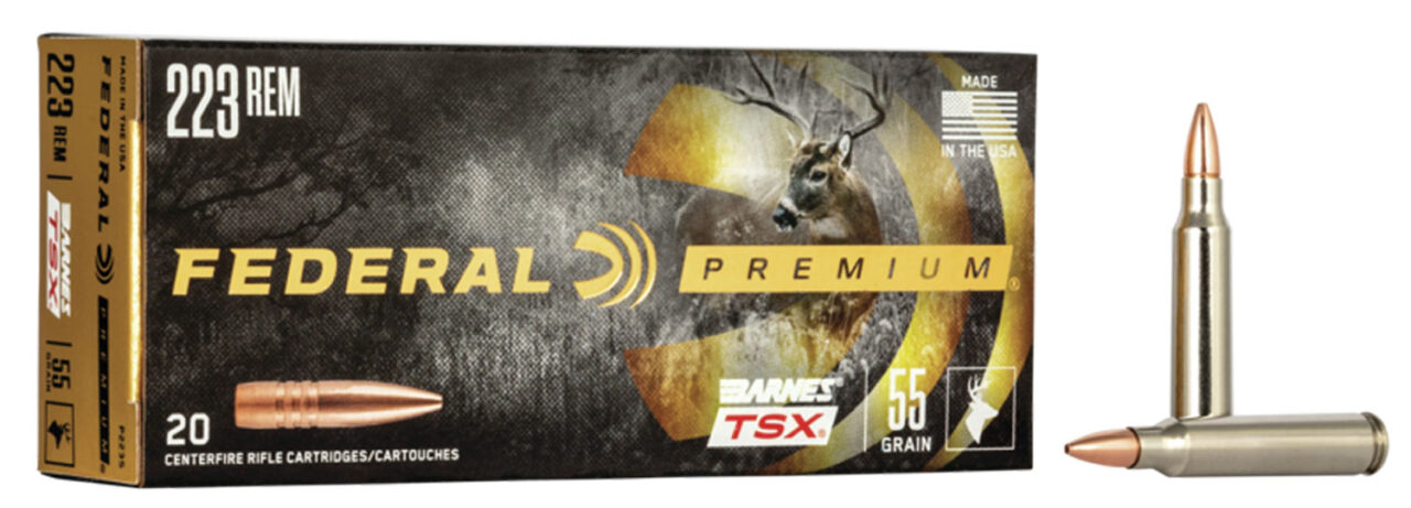 Federal P223S Premium 223 Rem 55 gr Barnes TSX 20 Per Box/ 10 Cs