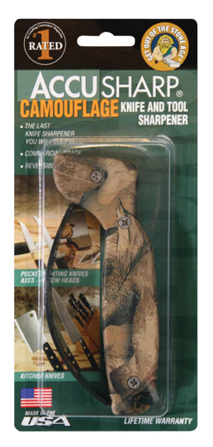 AccuSharp 005C Sharpener Hand Held Hard Diamond Sharpener Ergonomic Camo Handle - Image 2