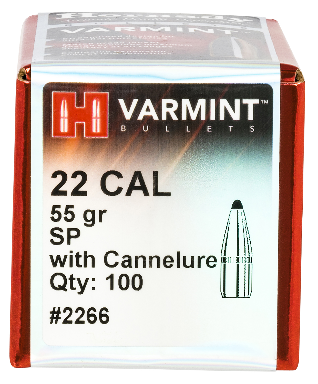 Hornady 2266 Traditional Varmint 22 Cal .224 55 gr Soft Point (SP) - Image 2