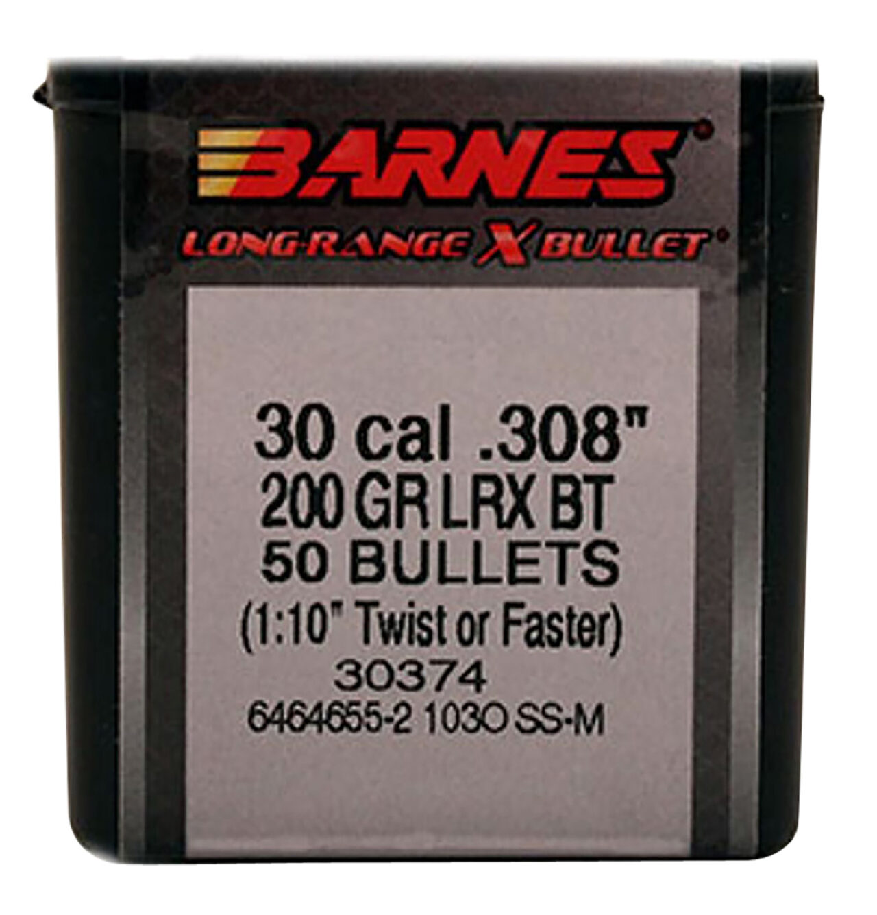 Barnes Bullets 30374 LRX Long Range 30 Cal .308 200 gr LRX Boat-Tail 50 Per Box