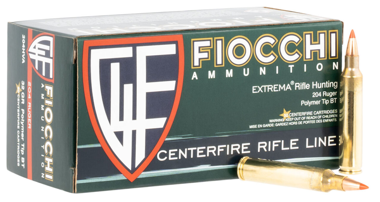 Fiocchi 204HVA Field Dynamics 204 Ruger 32 gr Hornady V-Max (VMX) 50 Per Box/20 Cs - Image 2