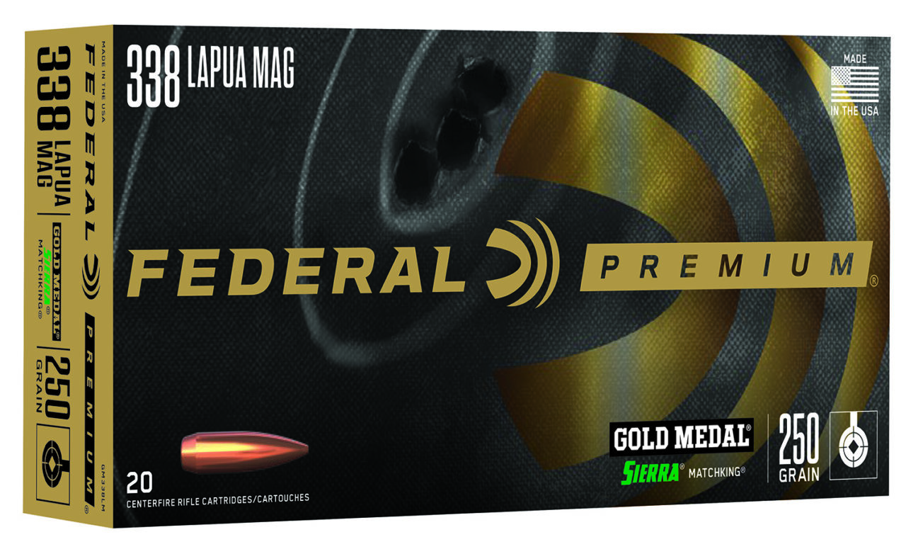 Federal GM338LM Premium Gold Medal 338 Lapua Mag 250 gr Sierra MatchKing BTHP 20 Per Box/ 10 Cs - Image 2