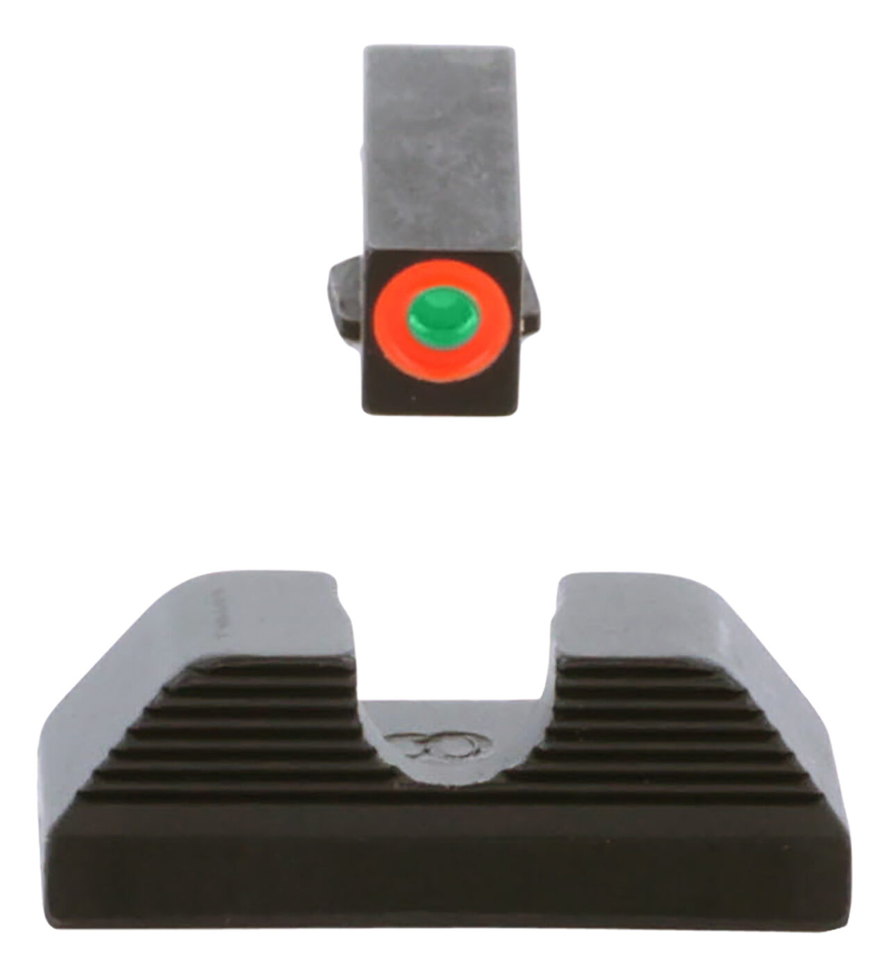 AmeriGlo GL351 Protector Sight Set for Glock Black | Green Tritium with Orange Outline Front Sight Black Rear Sight - Image 3