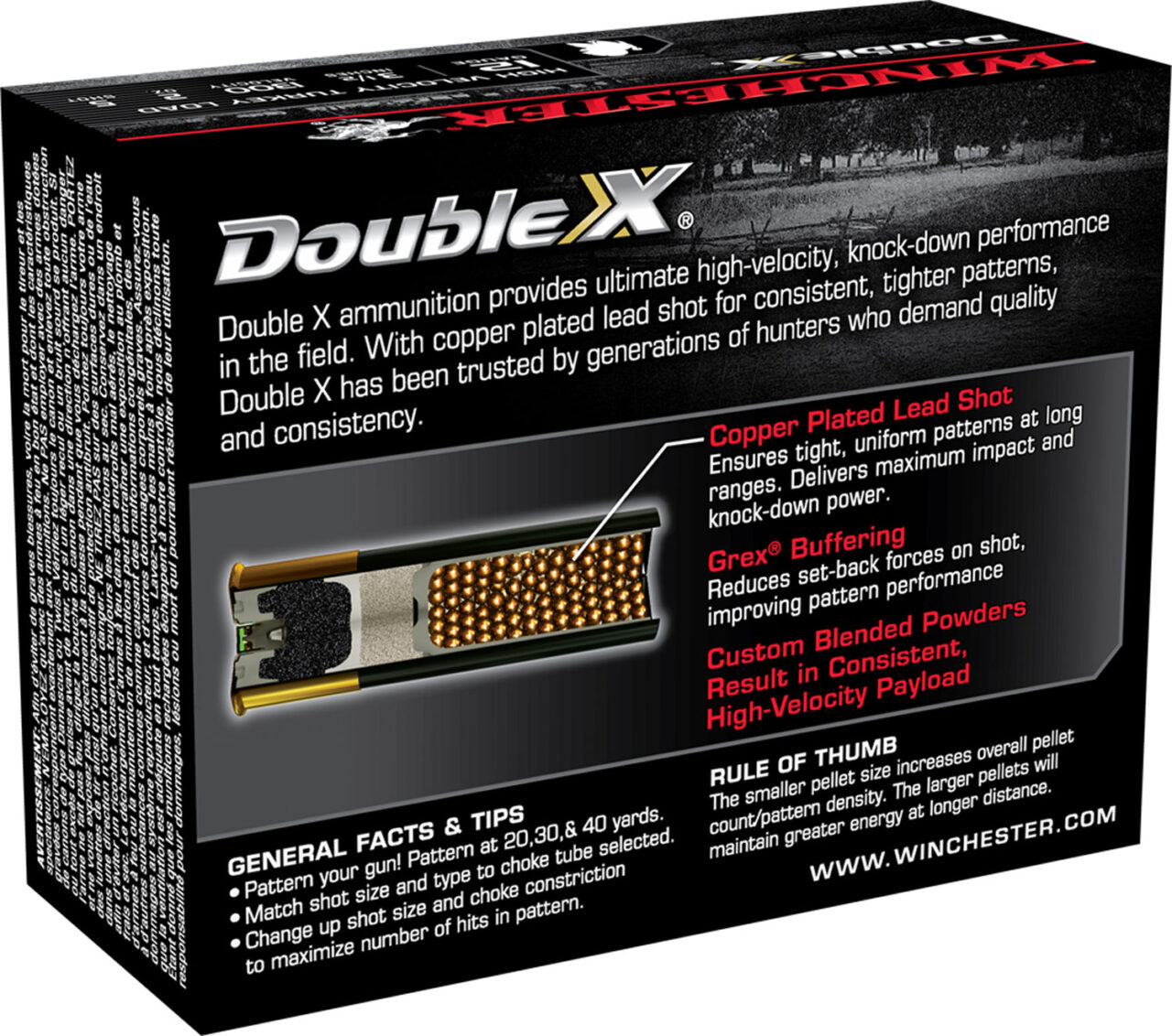 Winchester Ammo STH12355 Double X High Velocity Turkey 12 Gauge 3.50" 2 oz 1300 fps 5 Shot 10 Bx/10 Cs - Image 2