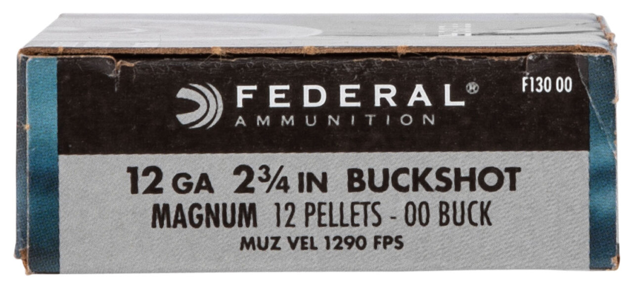 Federal F13000 Power-Shok Magnum 12 Gauge 2.75" 12 Pellets 1 7/16 oz 00 Buck Shot 5 Per Box/ 50 Cs - Image 2