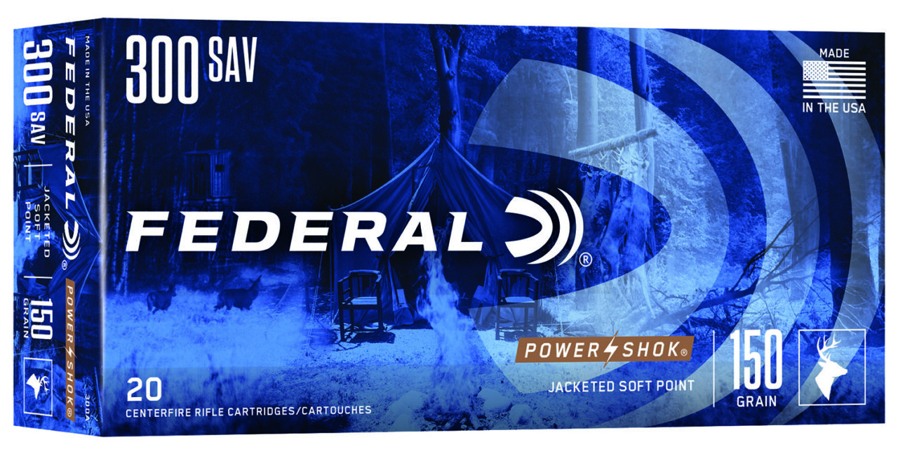 Federal 300A Power-Shok 300 Savage 150 gr Jacketed Soft Point (JSP) 20 Per Box/ 10 Cs