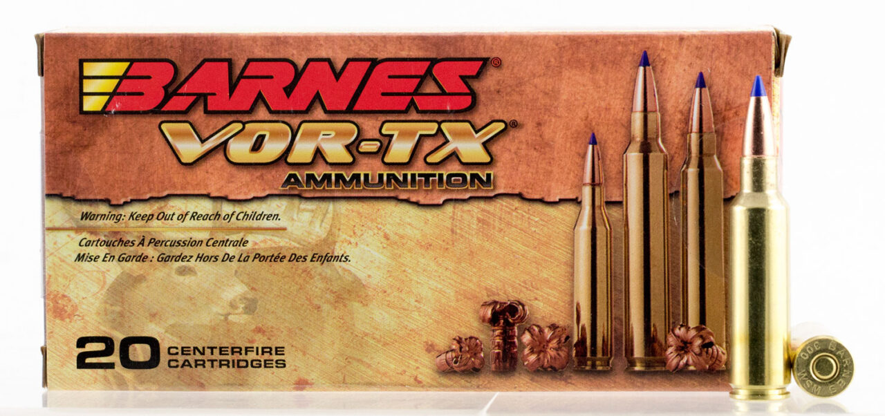 Barnes Bullets 21536 VOR-TX Rifles 300 WSM 165 gr, Tipped TSX Boat-Tail, 20 Per Box/ 10 Cs