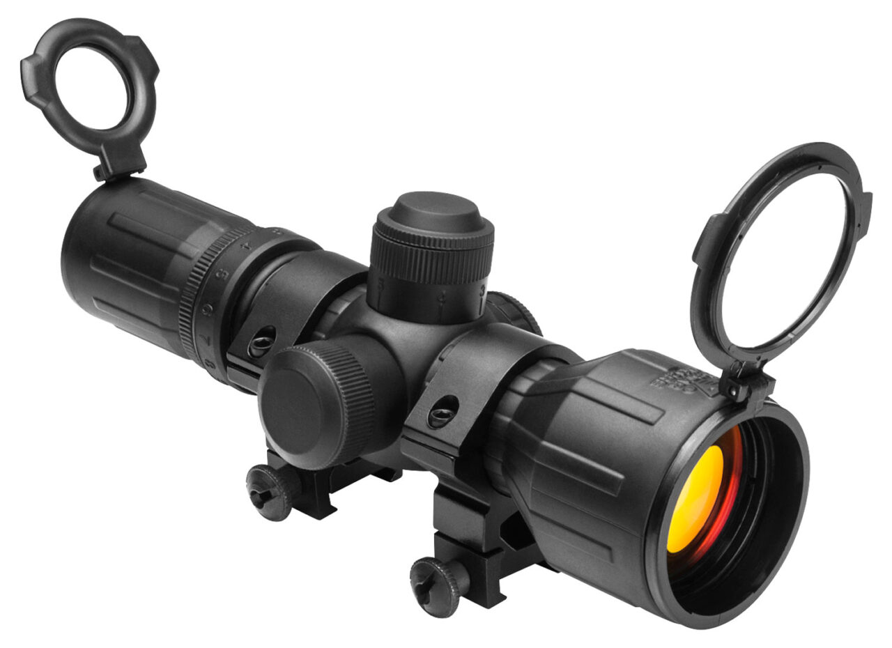 NcStar SEECR3942R Tactical Compact Black Hardcoat Anodized 3-9x42mm 30mm Tube Illuminated P4 Sniper Reticle