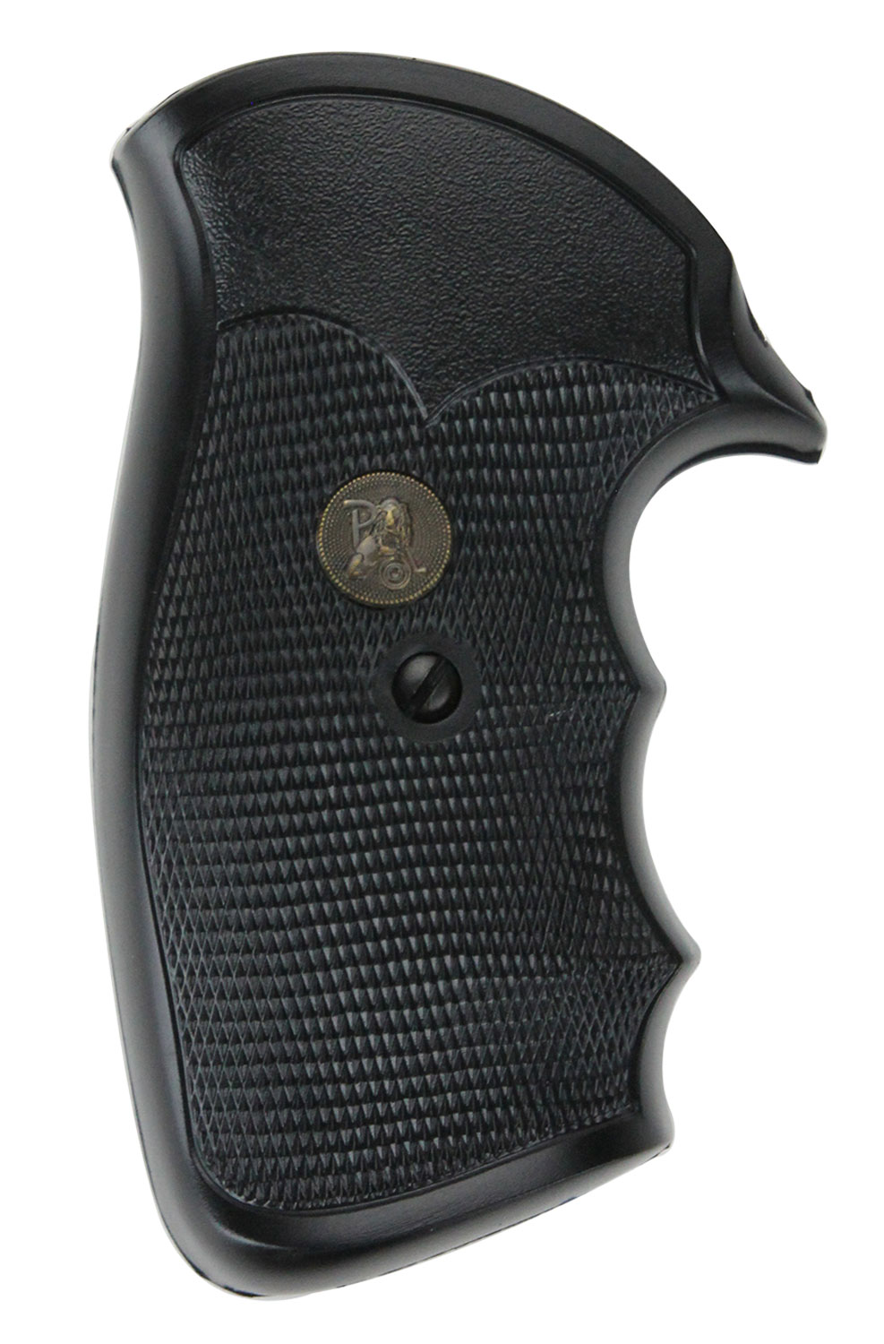 Pachmayr 03266 Gripper Grip Checkered Black Rubber with Finger Grooves for S&W K/L Frame with Round Butt - Image 3
