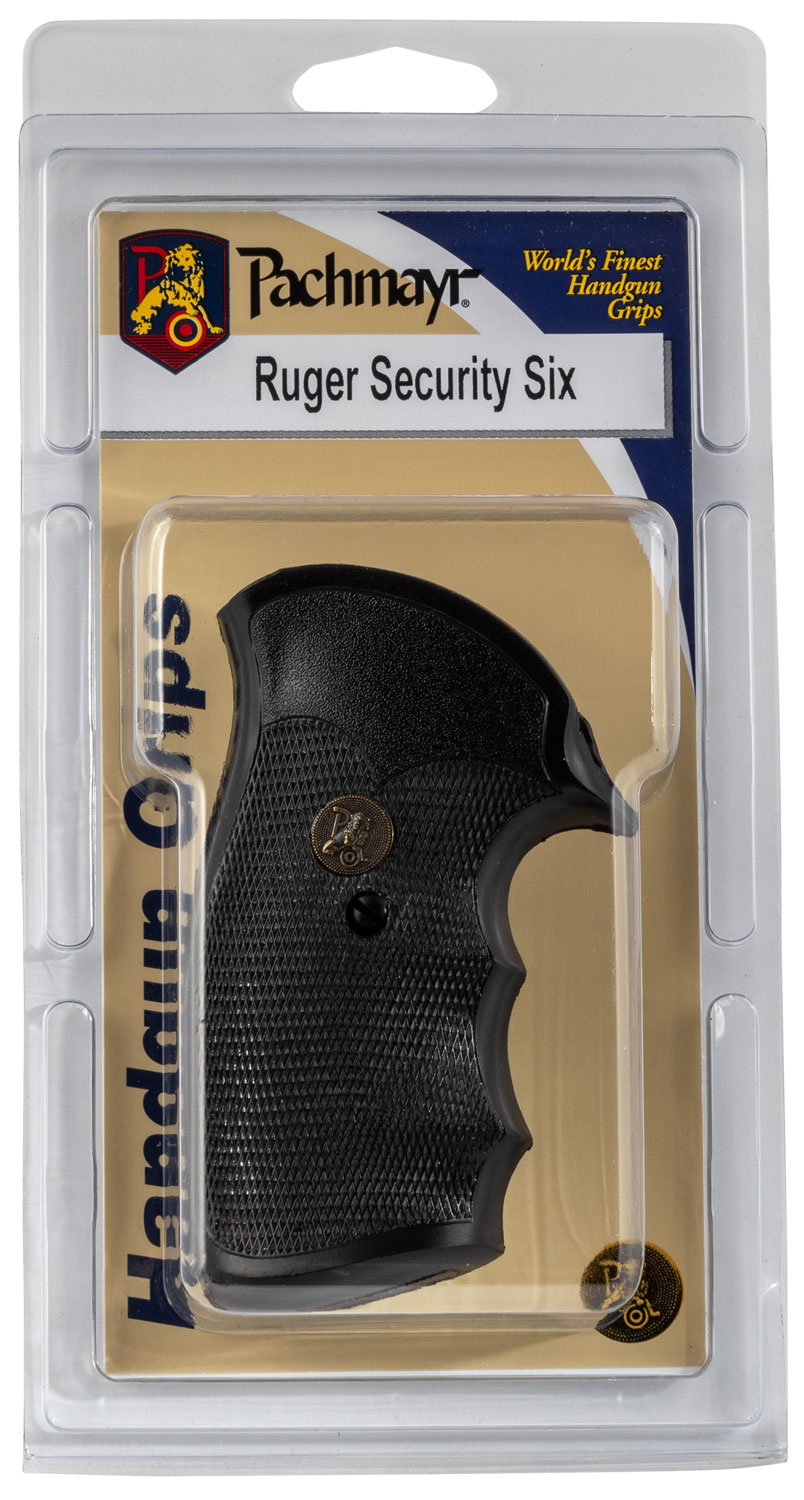 Pachmayr 03175 Gripper Grip Checkered Black Rubber with Finger Grooves for Ruger Security-Six - Image 3