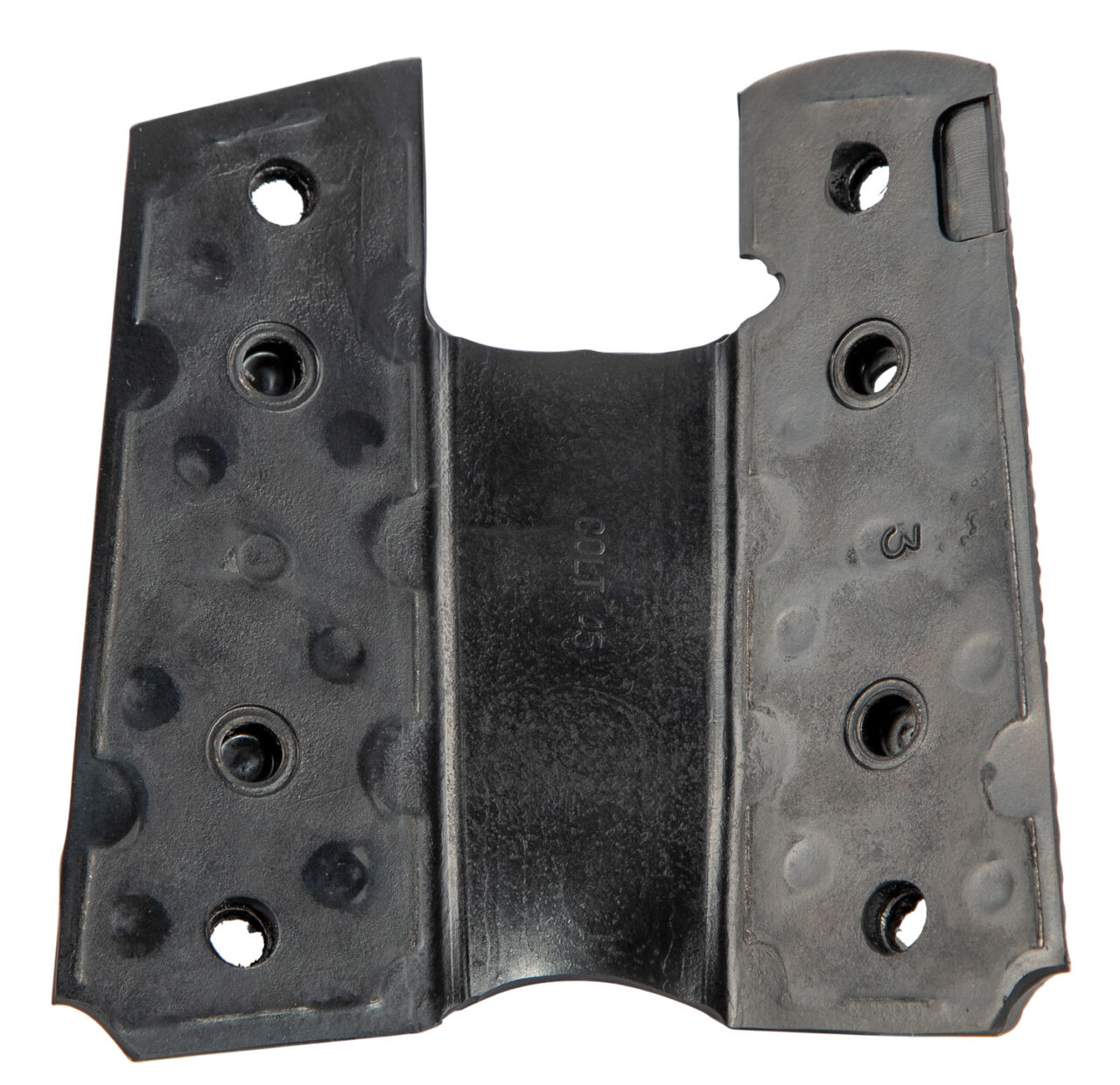 Pachmayr 05008 Signature Grip Checkered Black Rubber with Finger Grooves for 1911 - Image 2