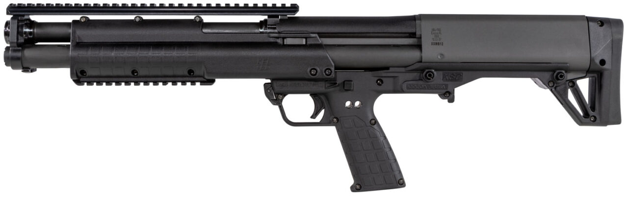 Kel-Tec KSGBLK KSG Black 12 Gauge 18.50" 3" 14+1 Black Rec/Barrel Black Polymer Fixed Stock & Grip - Image 2