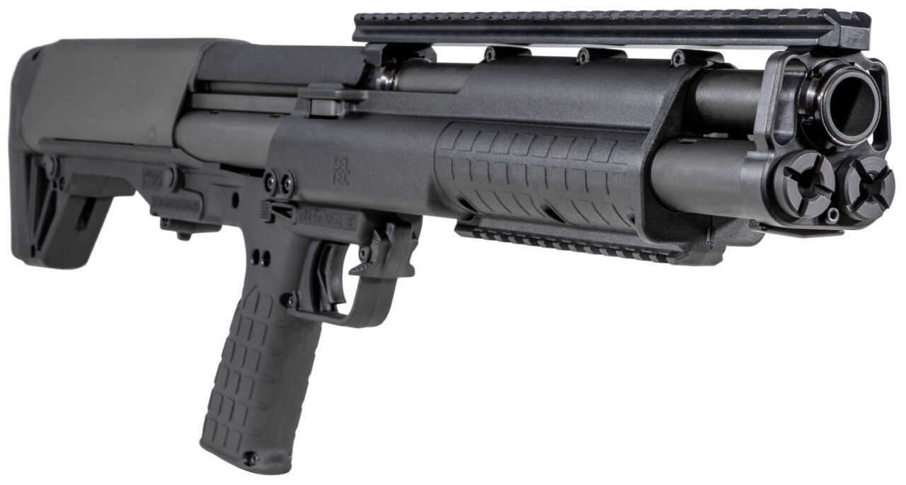 Kel-Tec KSGBLK KSG Black 12 Gauge 18.50" 3" 14+1 Black Rec/Barrel Black Polymer Fixed Stock & Grip - Image 3