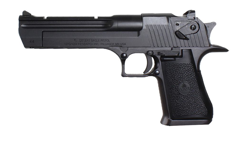 Magnum Research DE44CA Desert Eagle Mark XIX *CA Compliant 44 Rem Mag Caliber with 6" Picatinny Rail Barrel, 8+1 Capacity, Overall Black Finish Carbon Steel, Beavertail Frame, Serrated Slide & Rubber Grip - Image 2