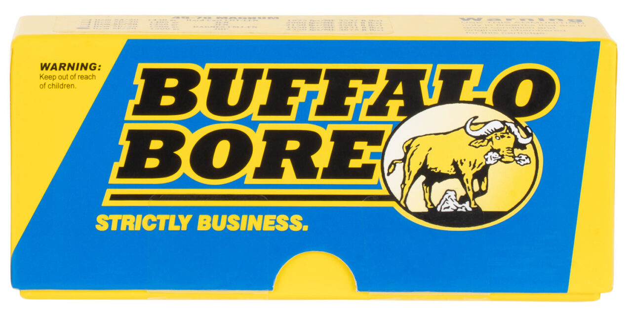Buffalo Bore Ammunition 8E20 Lever Gun Strictly Business 45-70 Gov 300 gr, Jacketed Hollow Point (JHP), 20 Per Box/ 12 Cs