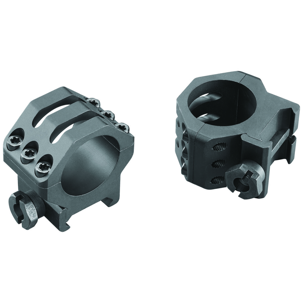 Weaver Mounts 99688 Picatinny Six-Hole 1" Medium Black Anodized Aluminum