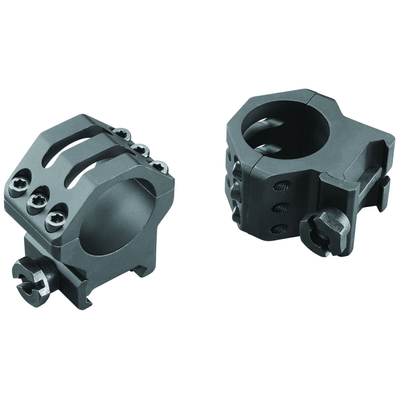 Weaver Mounts 99689 Picatinny Six-Hole 1" High Black Anodized Aluminum