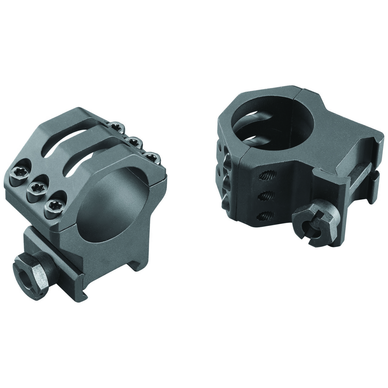 Weaver Mounts 99690 Picatinny Six-Hole 1" Extra High Black Anodized Aluminum