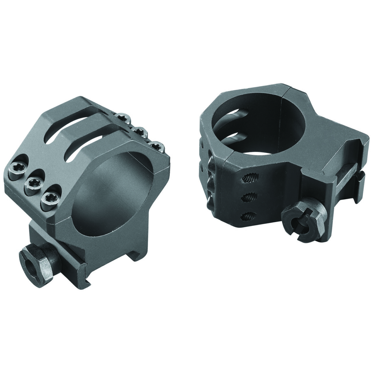 Weaver Mounts 99694 Picatinny Six-Hole 30mm High Black Anodized Aluminum