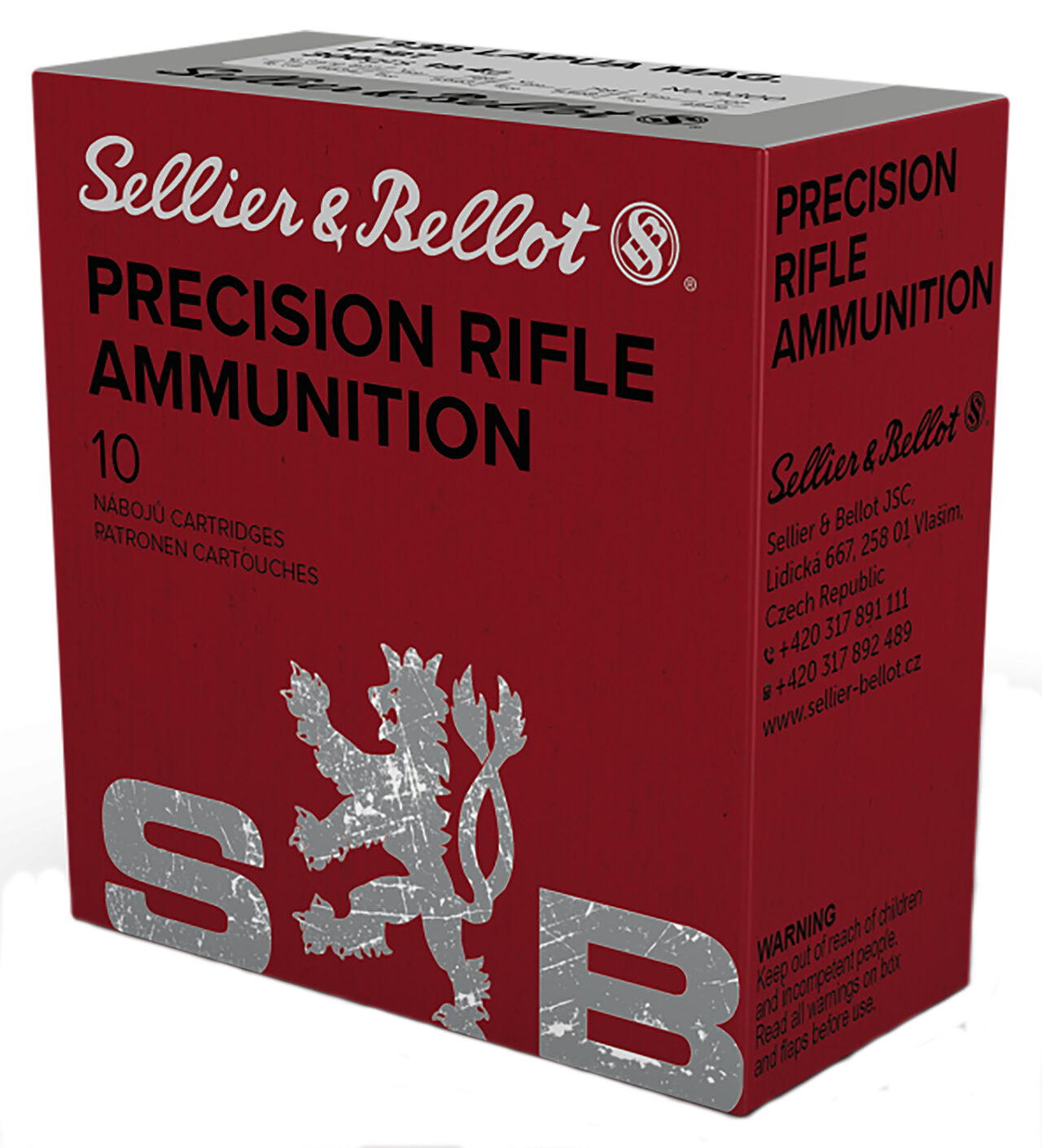 Sellier & Bellot SB338LMB Rifles 338 Lapua Mag 300 gr 2713 fps Hollow Point Boat-Tail (HPBT) 10 Bx/10 Cs