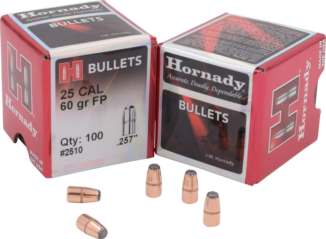Hornady 2510 Traditional Varmint 25 Cal .257 60 gr Flat Point (FP)