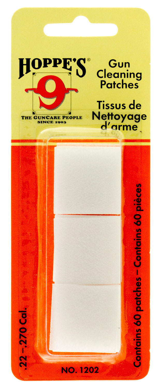 Hoppe's 1205 Gun Cleaning Patches #5 12 / 16 Gauge Synthetic 25 Per Pack