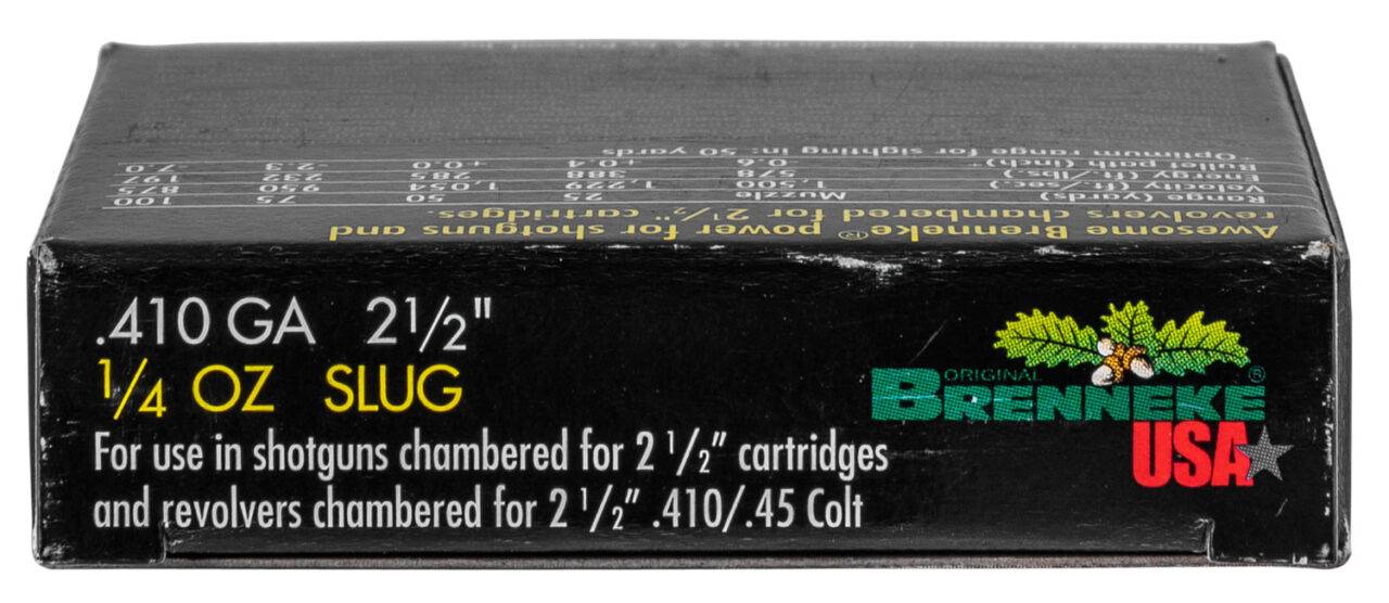 Brenneke SL4102CE Close Encounter Home Defense 410 Gauge 2.50" 1/4 oz Sabot Slug Shot 5 Per Box/ 90 Cs - Image 2