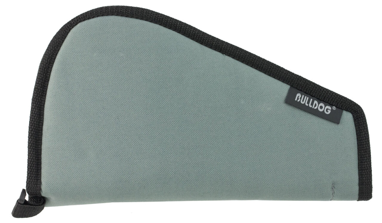 Bulldog BD610 Pistol Rug Small 12" Gray with Black Trim Water-Resistant Nylon