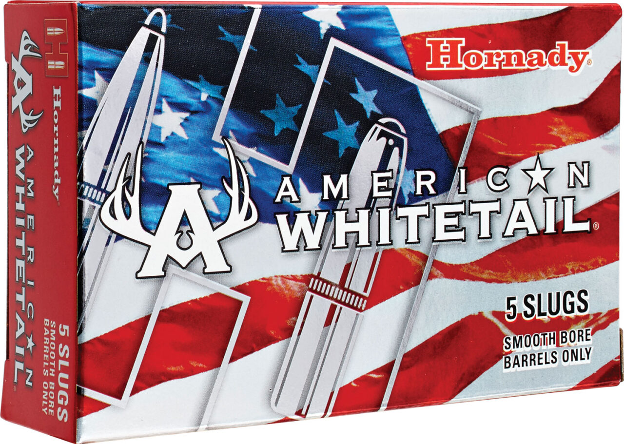 Hornady 86234 American Whitetail 12 Gauge 2.75" 1 oz Riflesd Slug Shot 5 Per Box/ 20 Cs