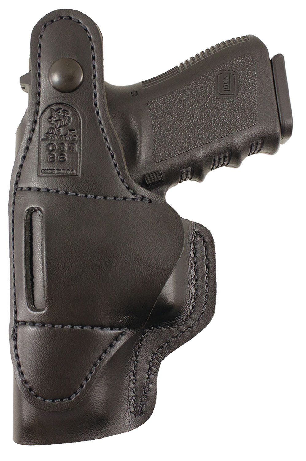 DeSantis Gunhide 033BAB6Z0 Dual Carry II IWB/OWB Black Leather Belt Clip Compatible w/Glock 19/Beretta Cougar/Sig P225 Right Hand - Image 2