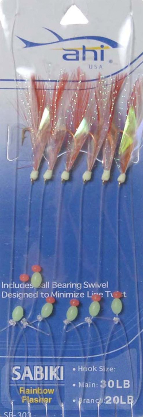 AMERICAN MAPLE AHI SABIKI RIG RAINBOW FLASHER sz12