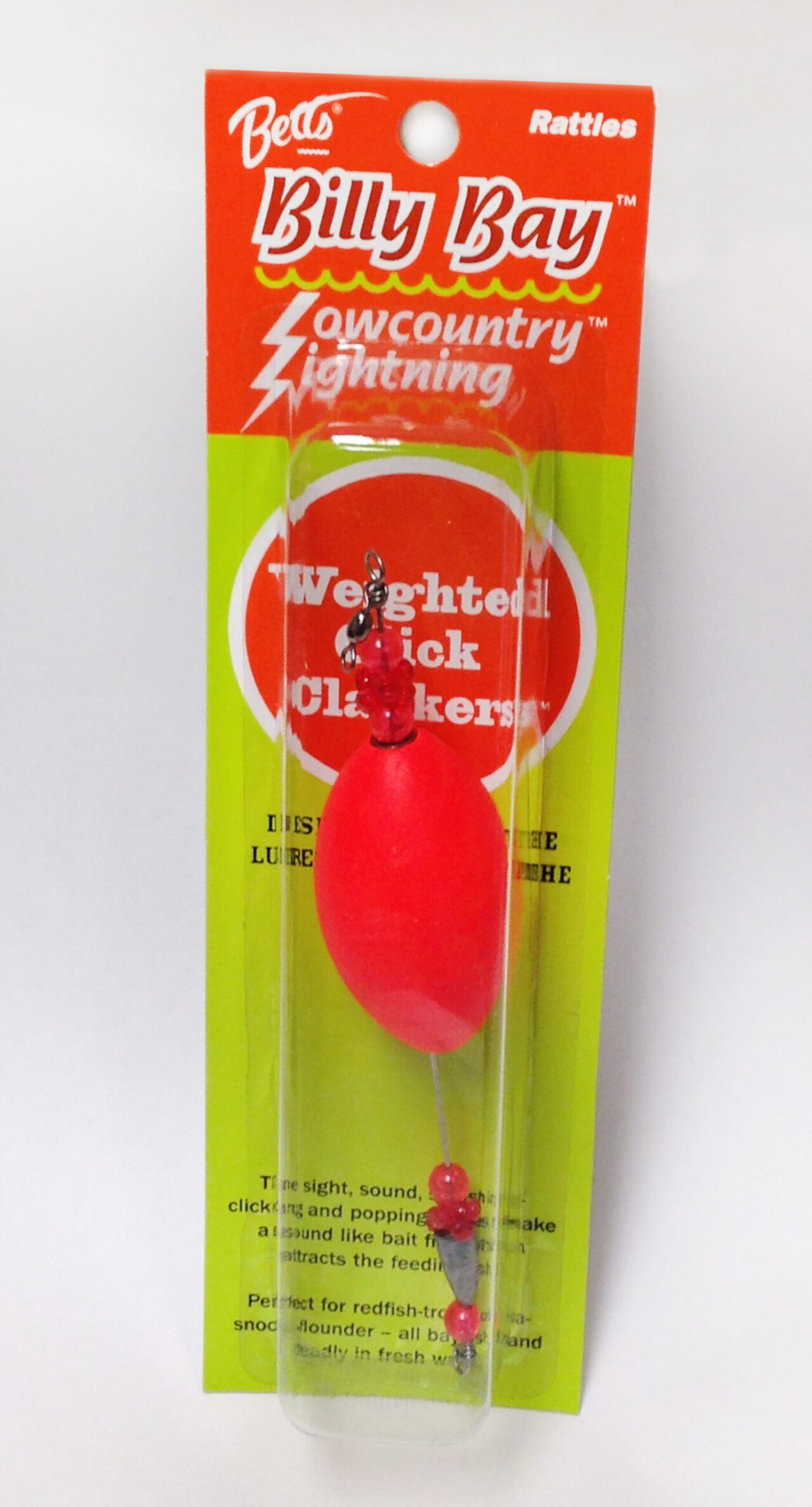 BILLY BAY CLICK CLACKER WGTD OVAL RED