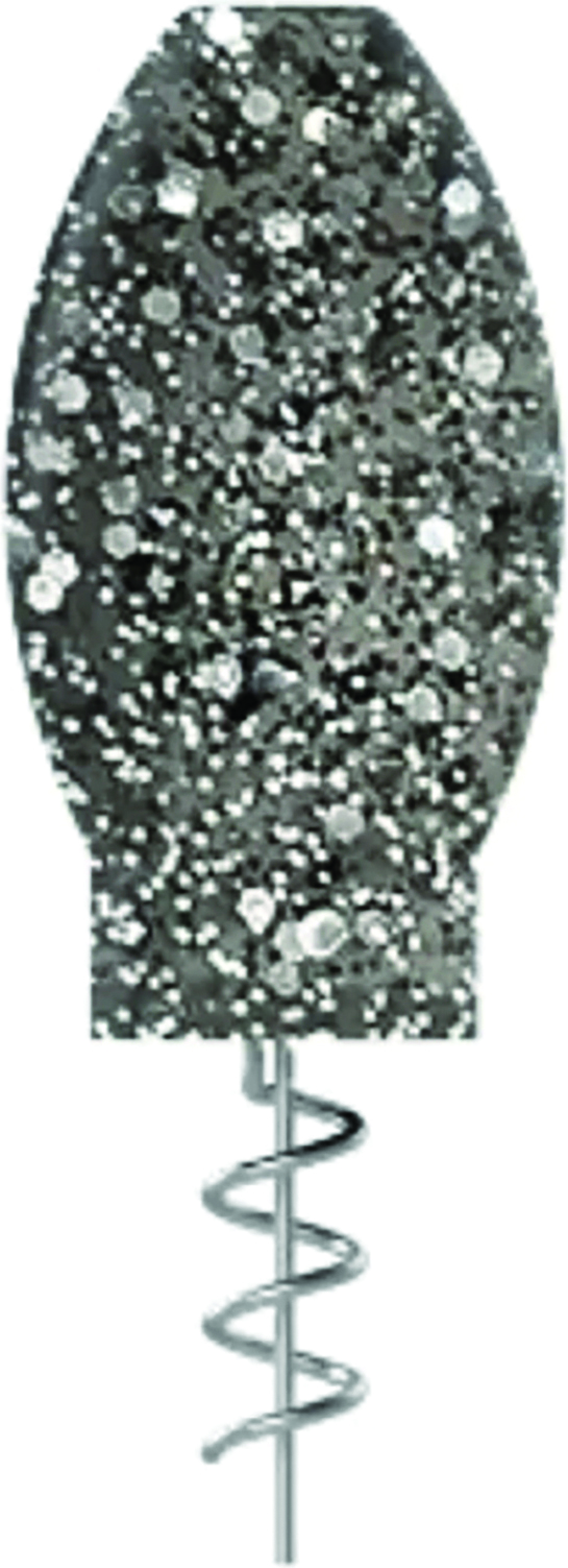 CRAW HEAD BLK/SILV GLITTER 4pk