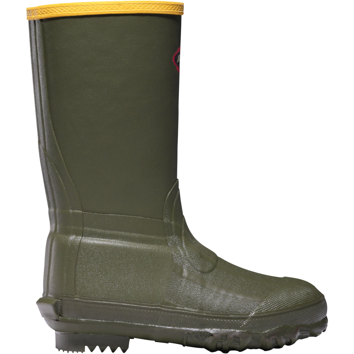 LaCROSSE LIL BURLY RUBBER BOOT OD GRN 9in FOAM INSUL sz2