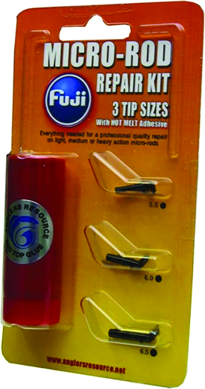 MICRO ROD TIP REPAIR KIT 3pc w/GLUE FROST GRAY