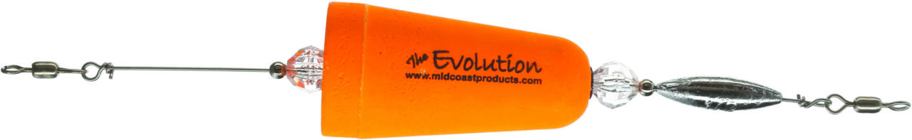 MIDCOAST EVOLUTION FLOAT 2 3/4in ORANGE POPPER