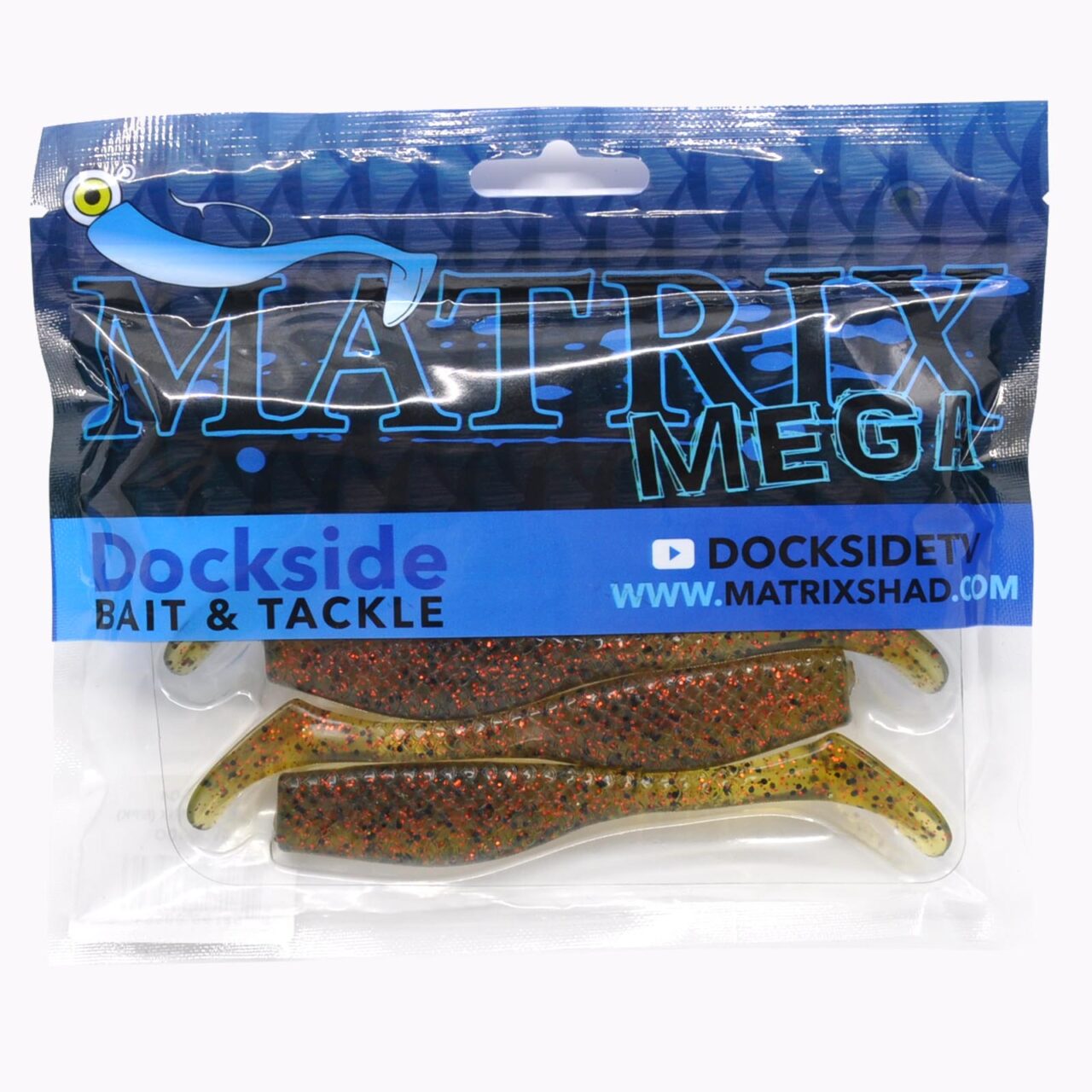 SHAD MEGA SHAD 4 1/4in 6pk AVOCADO