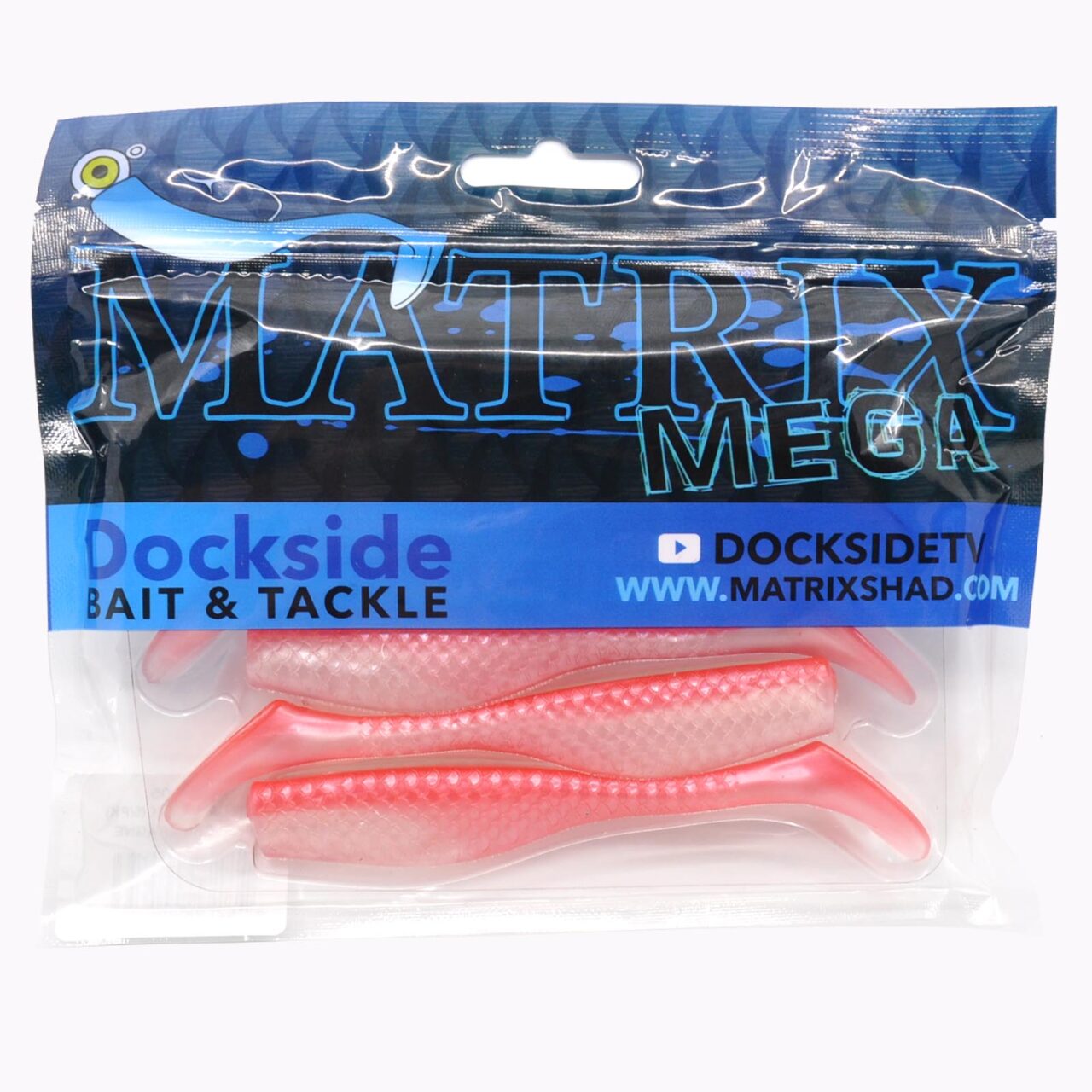 SHAD MEGA SHAD 4 1/4in 6pk PINK CHAMPAGNE