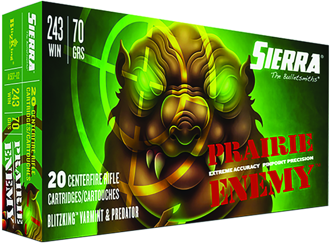 SIERRA RIFLE AMMO PRAIRIE ENEM 243 Win 70GR BlitzKing