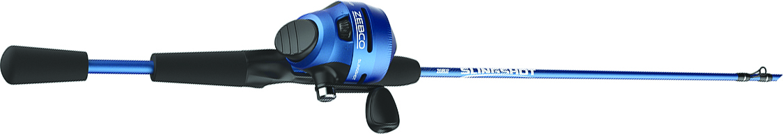 ZEBCO SLINGSHOT 202 COMBO SPINCAST 5ft 6in ML 2pc BLUE